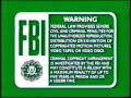Walt Disney Home Green FBI Screen and WDHV Logo