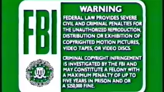Walt Disney Home Green FBI Screen and WDHV Logo