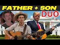 Download Lagu Barron Trump \u0026 His Father Trump Singing: \