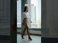 Download Lagu Office lady in brown pantyhose tights sandals heels! Nylons stockings hosiery legs girl model