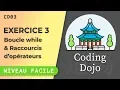 Coding Dojo JavaScript Episode 3 Boucle while et raccourcis d operateurs