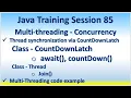 Java Training Session 85 Multi-threading - Concurrency Thread synchronization
