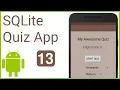 Multiple Choice Quiz App with SQLite Integration Part 13 - SELECT CATEGORY