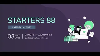 Largest and Second Largest CodeChef Contest Starters 88 Solution