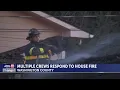 Fire destroys Gray home sends one to hospital