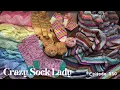 Episode 330 Finished Trifle Wrap and Focusing on my Corner to Corner Blanket Crazy Sock Lady
