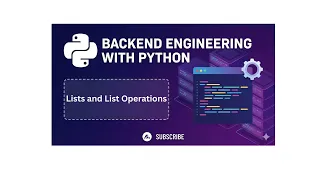 Python Lists Explained Simply List Operations for Beginners FastAPI Python Tutorial