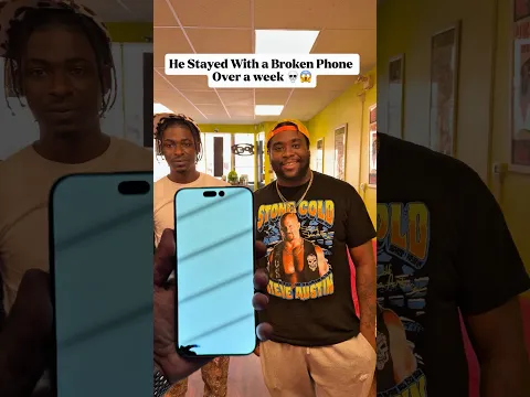 He Waited a week to Fix His Phone😭  #moneytalkswireless #shorts