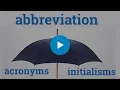 What Is The Difference Between Abbreviations And Acronyms
