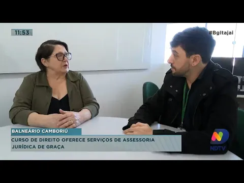 Curso de direito oferece serviços de assessoria jurídica de graça em Balneário Camboriú