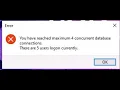 How to Resolve Concurrent User Limit Issue in SQL Accounting