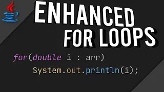 Enhanced For Loops in JAVA simple easy