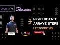Rotate Array Array Medium Brute Force Optimal LeetCode C