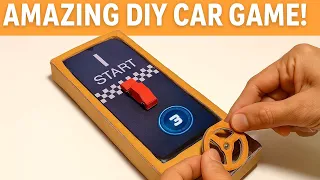 Make Your Own AMAZING Cardboard Racing Car Game At Home Toys Cardboardmodel 
