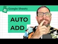 How To Add Numbers Automatically in Google Sheets