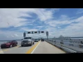 Driving over the Maryland Chesapeake Bay Bridge with Oncoming Traffic