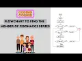 Flowchart to Find the Member of Fibonacci Series Solved