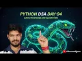 Python DSA - Day 04 Learn Python String reversal and Palindrome