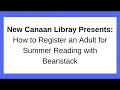 How to Register an Adult for Summer Reading on Beanstack