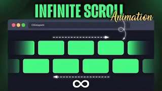 Modern Infinite Horizontal Scroll Animation Carousel Animations