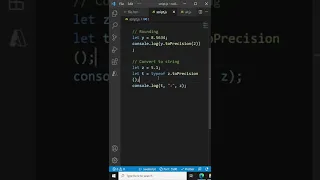 Number toPrecision method - JavaScript Tutorial for Beginners