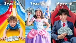 اعطيت اطفال 1000 دولار يصرفوهم بكيفهم مدبلج انس و اصالة 