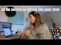HOW TO GET INTO PENN STATE MAIN College Application TIPS