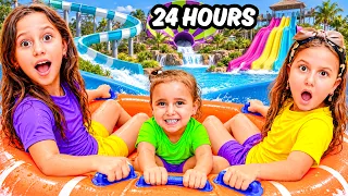 عيشنا يوم كامل في اكبر مدينة العا ب ما ئية | فرحة اصالة 😱