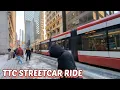 TTC 504 Streetcar Ride along King Street Niagara St to King Subway Station