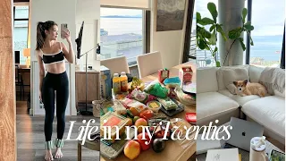 grocery shopping, introvert home workout, catching up like we’re on facetime | viv vlogs
