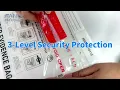 3-Level Security Protection Tamper Evident Bags