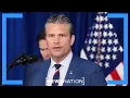 Watch live Pete Hegseth Gen Dan Caine address US-Israeli strikes on Iran