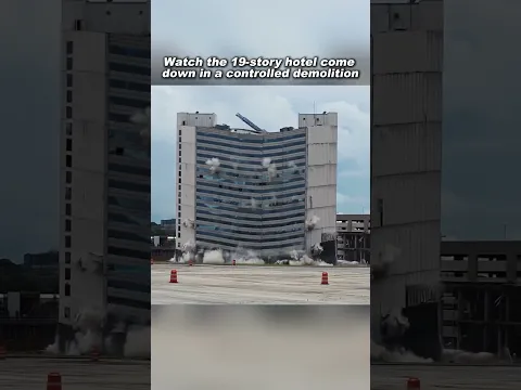 Implosion of the Former Sheraton Arlington Hotel