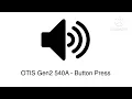 OTIS Gen2 540A Lift - Button Press Sound