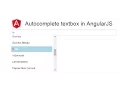 Implement autocomplete textbox in AngularJS