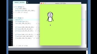 2 Making a Character in Processing part 1