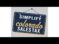 Simplify Colorado Sales Tax