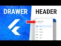 Flutter DrawerHeader Widget