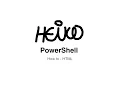 Windows PowerShell - How to
