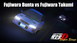 fujiwara bunta vs fujiwara takumi gc8f vs ae86 english subtitles initial d super stage ep6
