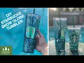 DIY LUCA STARBUCKS SNOW GLOBE TUMBLER HOW TO