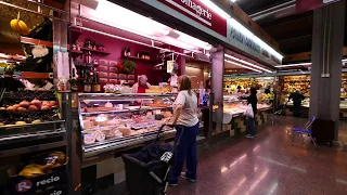 Using a Gimbal for smooth footage of sights and sound of a typical Spanish Food Market.