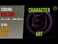 Text Art from Image in JS using Offscreen Canvas and getting Pixel Data Any font or character-set