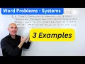 Systems of Equations Word Problems Linear Equations with 2 Variables