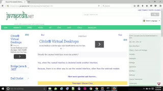 Should the nested interface must be public - javapedia net