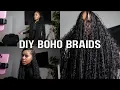 How To Do Your Own Boho Braids DETAILED Ft Hot Braids
