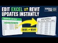Edit Revit schedule using Excel - update instantly