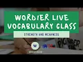 11 Vocabulary Class with Flashcards Free Worksheets - Theme Strength and Weakness