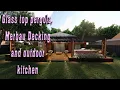 Merbau Decking Glass top pergola Cedar wood idea
