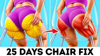 Day 3 of 6 | Lazy Chair Workout to Eliminate Thigh Fat and Lift Glutes
